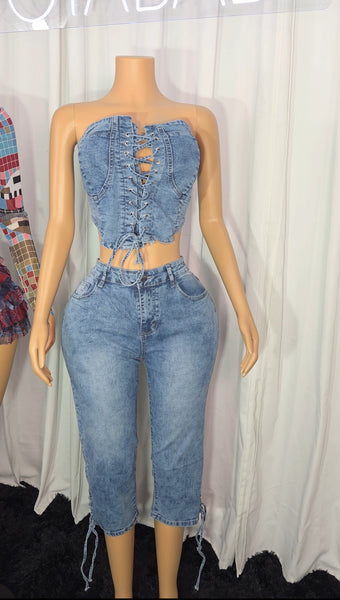 Vanessa 2pc Denim Set