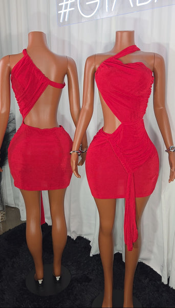Lady in Red dress