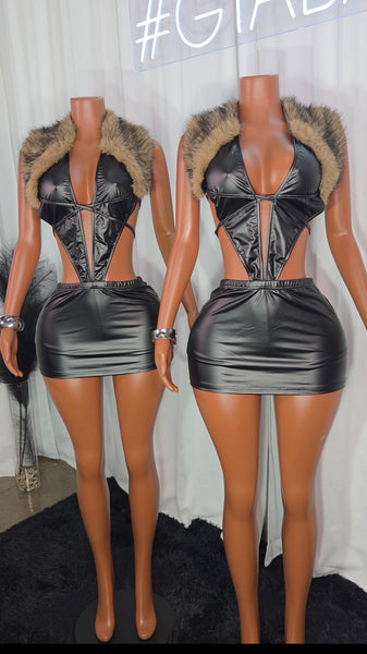 Eva Leather Dress